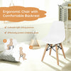 Mini-sized ergonomic chair for kids with comfortable backrest, sturdy beech legs, ideal for playrooms and nurseries.