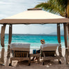 13 Feet x 13 Feet Pop Up Canopy Tent Instant Outdoor Folding Canopy Shelter-Brown - Gallery View 1 of 14