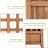 Wood planter box with trellis, made of fir wood, features a 6.5'' deep planting bed for climbing plants and drainage.