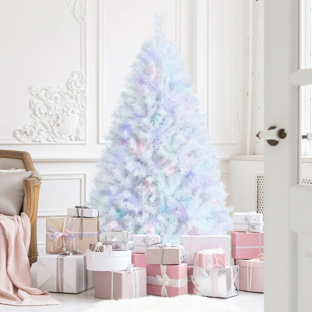 6 Feet Iridescent Tinsel Artificial Christmas Tree with 792 Branch Tips - Gallery View 1 of 12