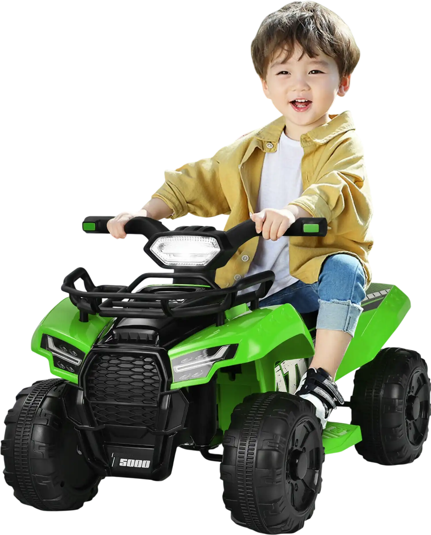 Costway 6V Kids ATV Quad Electric Ride-On Car LED MP3 Green 83156927 New