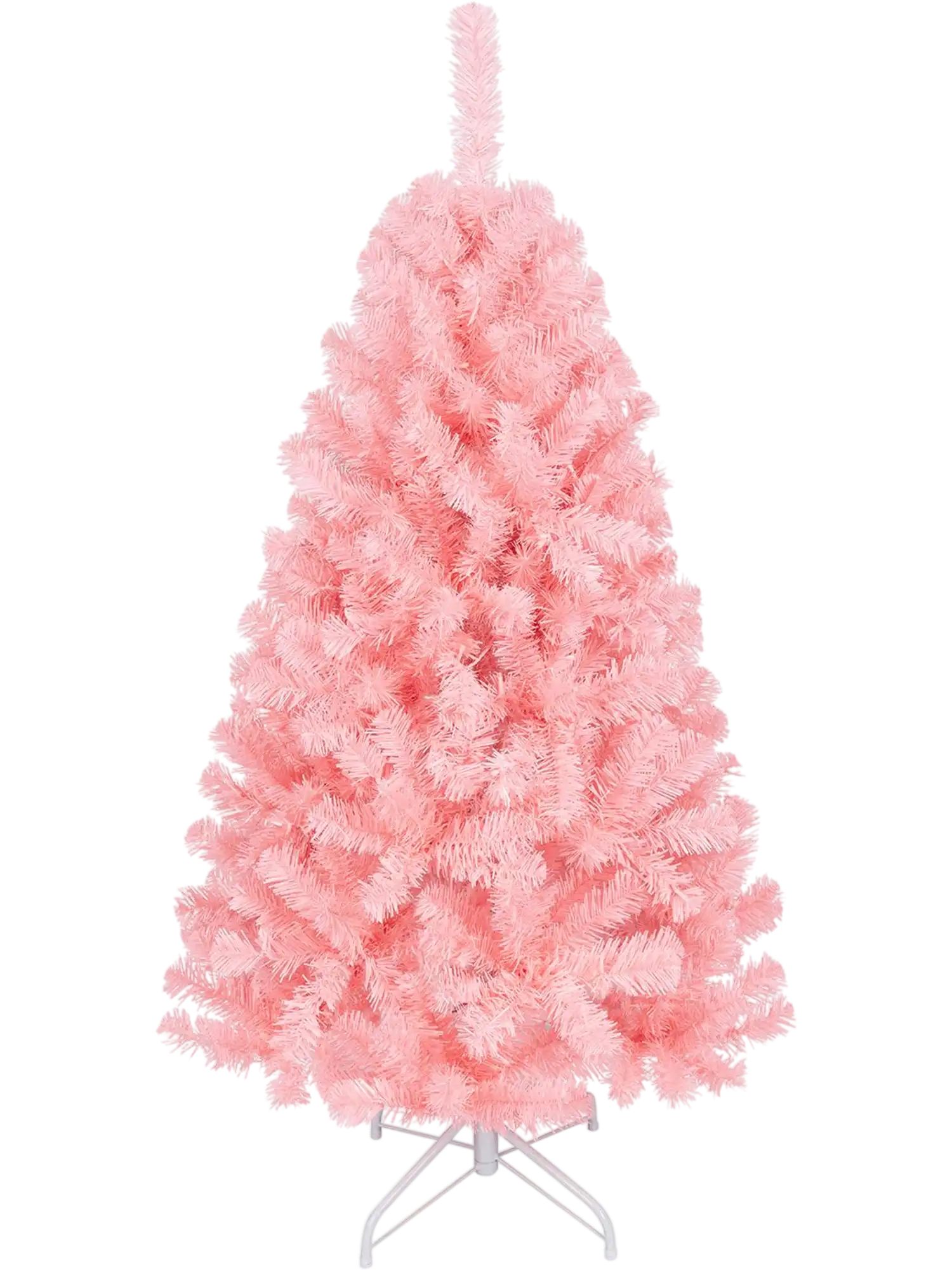 Costway Pre-Lit Pink Christmas Tree Warm White LED Lights 20241547 New