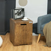 Rustic 16-inch outdoor hideaway table with side handles, ideal for storing a 20 lbs propane tank and serving as a side.