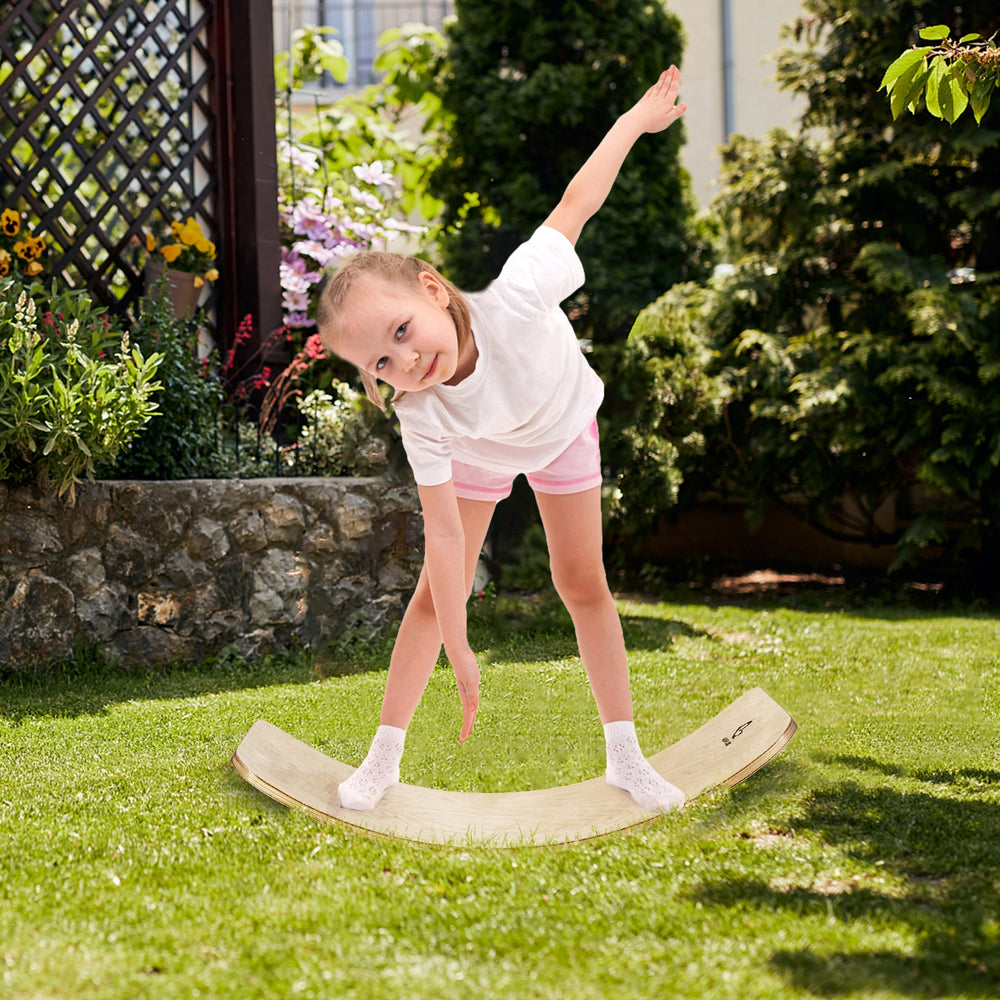 15.5 Inch Wobble Board for Kids and Adults-Natural - Gallery View 1 of 11