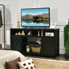 59 Inch TV Stand Media Center Console Cabinet with Barn Door for TV's 65 Inch-Black - Gallery View 1 of 11
