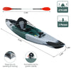Costway Sit-on-Top Fishing Kayak with Rod Holders and Paddle New