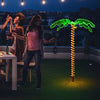 5-foot LED pre-lit palm tree decor with warm rope lights, perfect for indoor and outdoor party decoration.