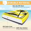 Lightweight bodyboard featuring a non-slip XPE deck, EPS core, and HDPE slick bottom for superior buoyancy and.