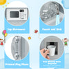 Pretend play kitchen toy set featuring a realistic water dispenser and oven with light and sound for kids' imaginative.