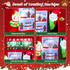 Inflatable gingerbread cookie shop with Santa Claus and colorful string lights, perfect for festive Christmas.