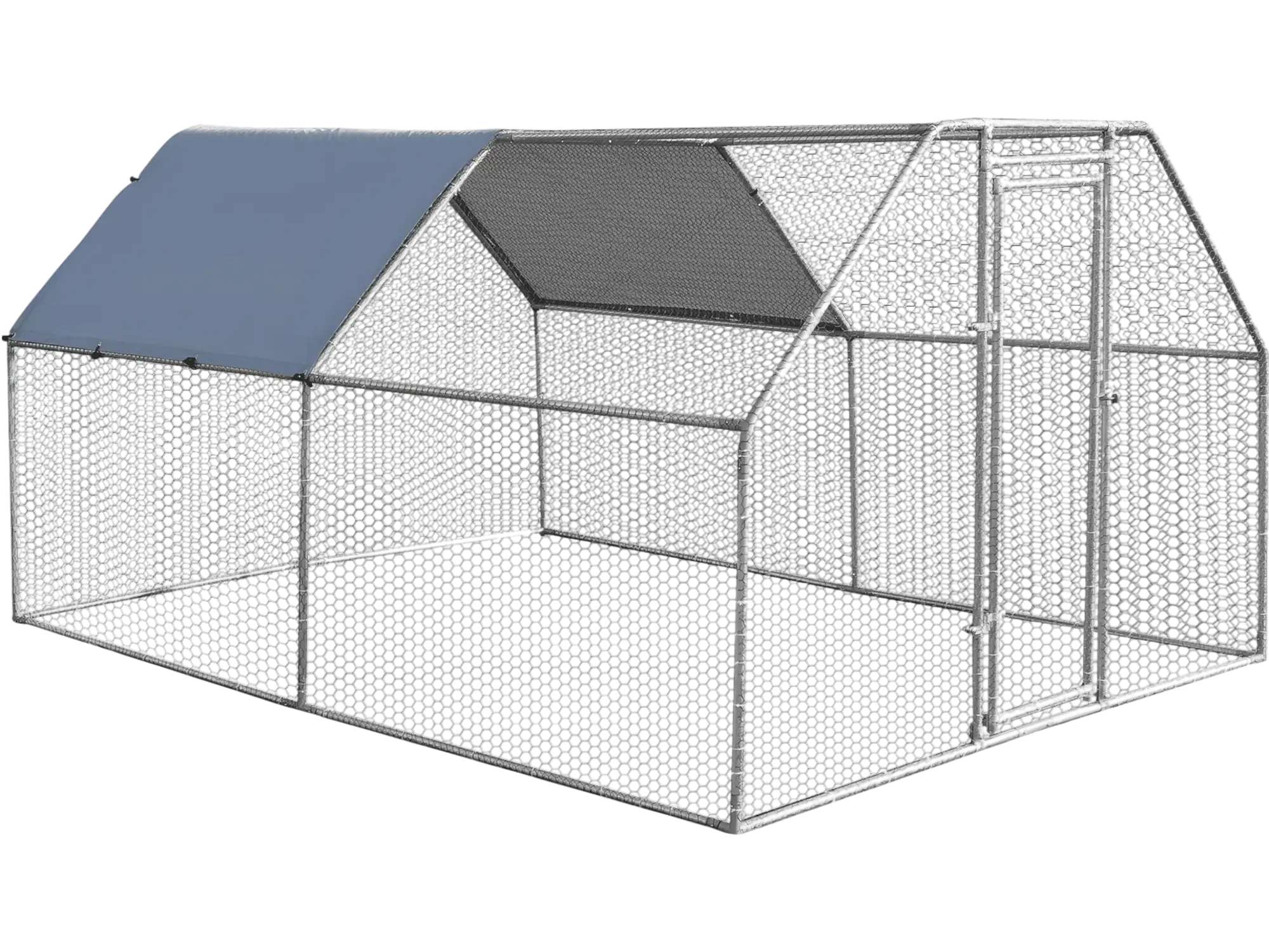 Costway 9.5' x 12.5' Large Walk-In Chicken Coop Run House 84523176 New