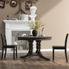 Set of 2 Wood Dining Chairs with Solid Rubber Wood Legs-Black - Gallery View 1 of 10