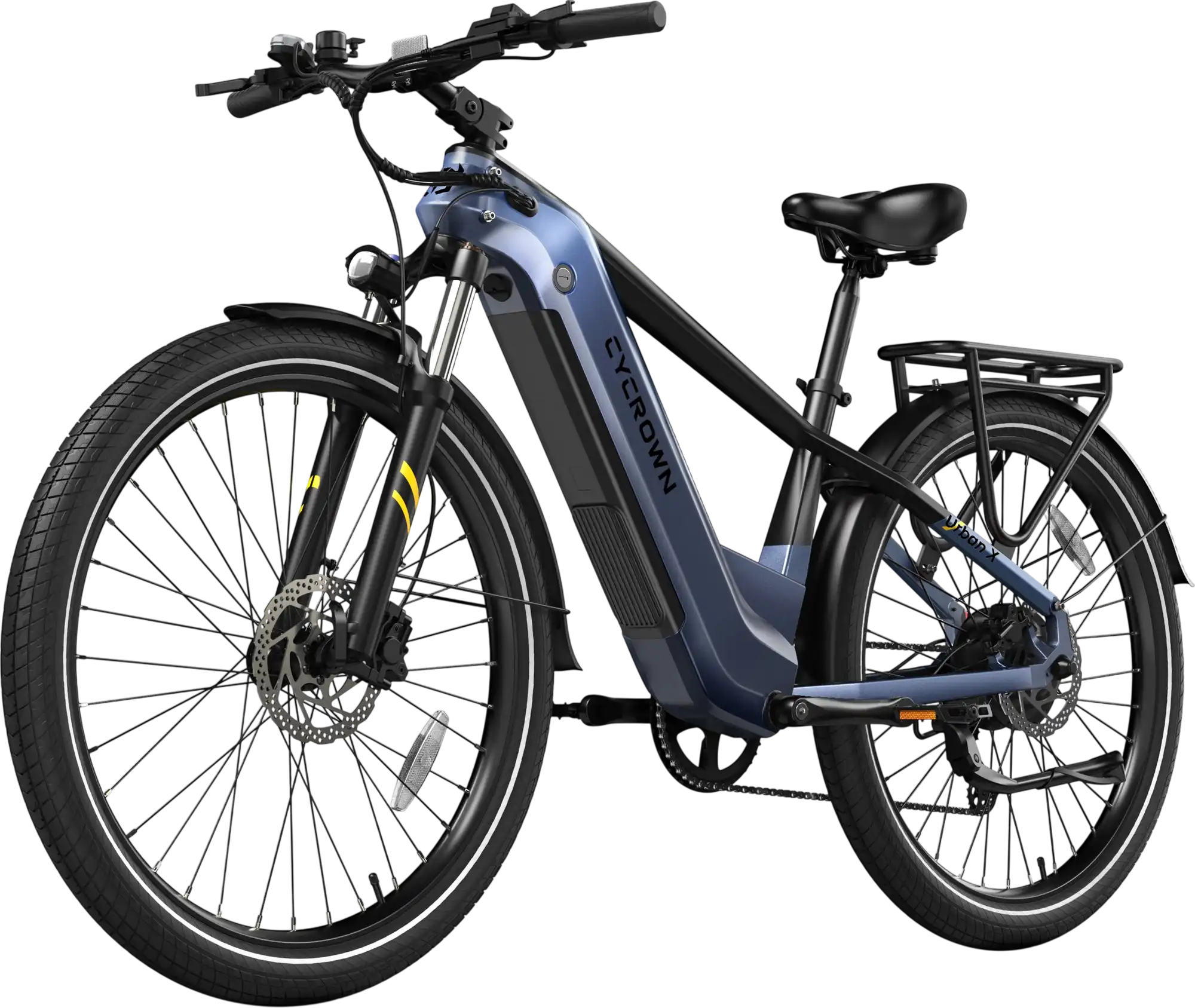 Cycrown Urban X Electric Bike Commuter Step-Over 90 Mile Range 28 MPH 1000W New