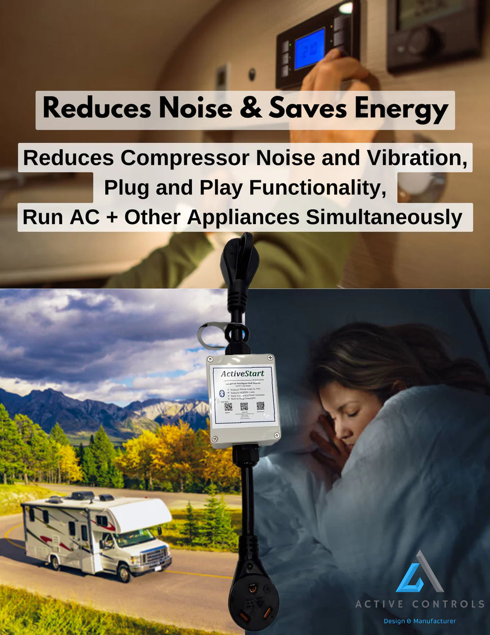 Active Controls ACS30P ActiveStart Soft Starter 30 Amp for RV and Home New