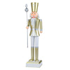 4 FT Christmas nutcracker with a golden hat and scepter, ideal for festive indoor and outdoor holiday displays.
