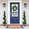 Lush green leaves adorn this 4 feet artificial boxwood spiral tree, enhancing any porch or balcony with effortless elegance.