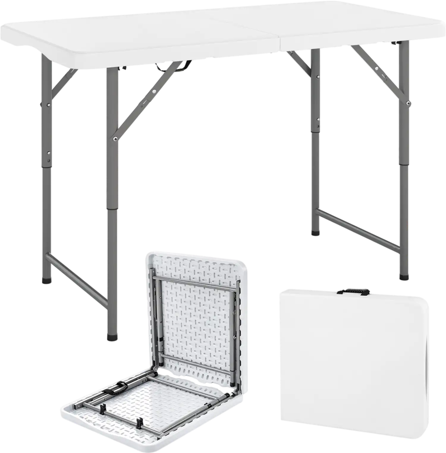Costway 4' Portable Camping Table HDPE Metal Legs 32486917 New