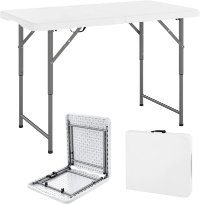 Costway 4' Portable Camping Table HDPE Metal Legs 32486917 New