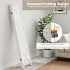 4-panel pegboard room divider in white, 67 inches tall, featuring a foldable design and versatile storage options.