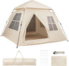 4 Person Camping Tent Portable Automatic Easy Setup with Rainfly and 2 Doors