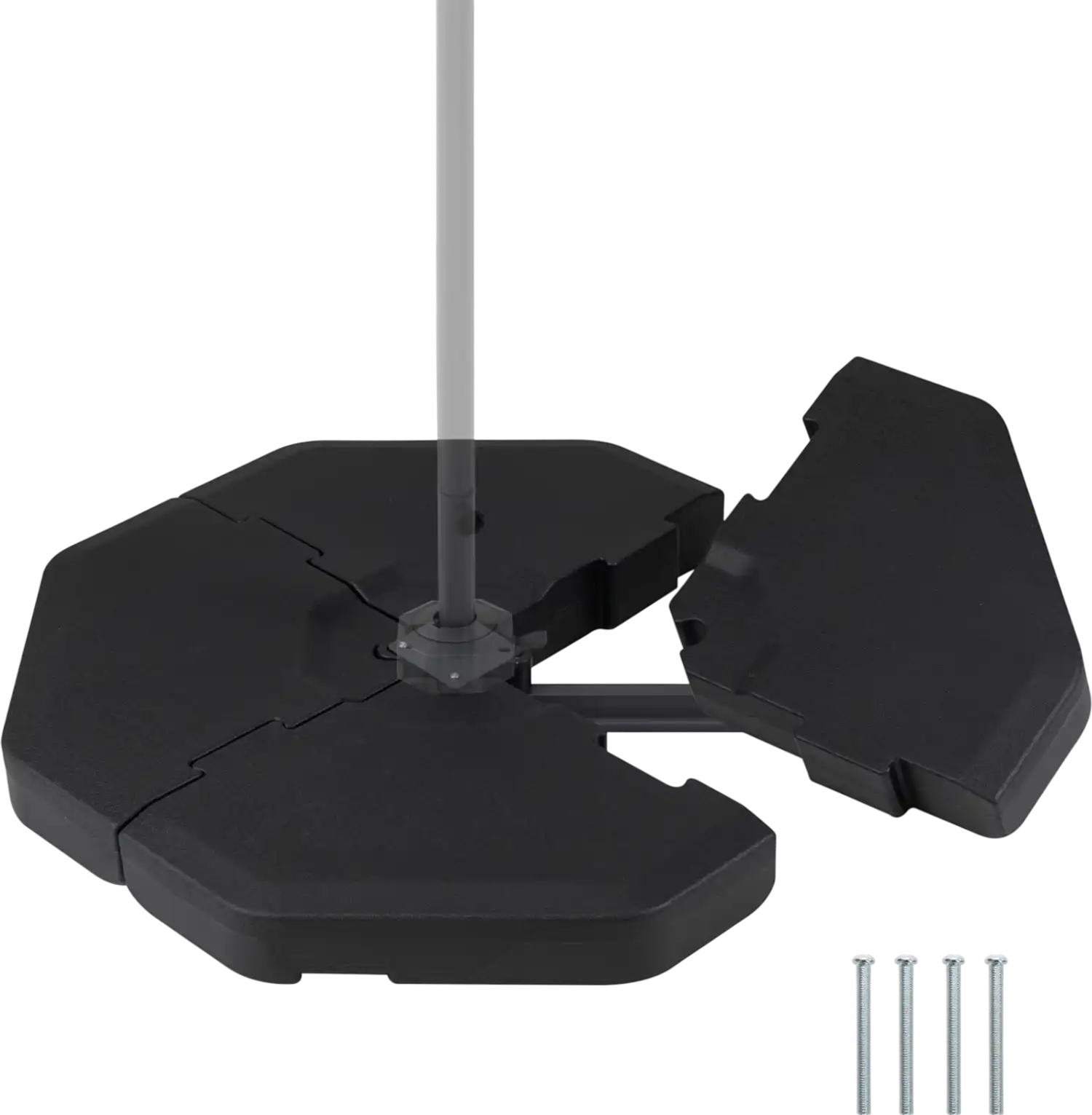Costway 4-Pc Patio Cantilever Offset Umbrella Base Plate Weight Set 04925738 New