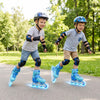 4-Size Adjustable Light-Up Inline Skates for Toddlers Ages 5-7-Blue - Gallery View 1 of 10