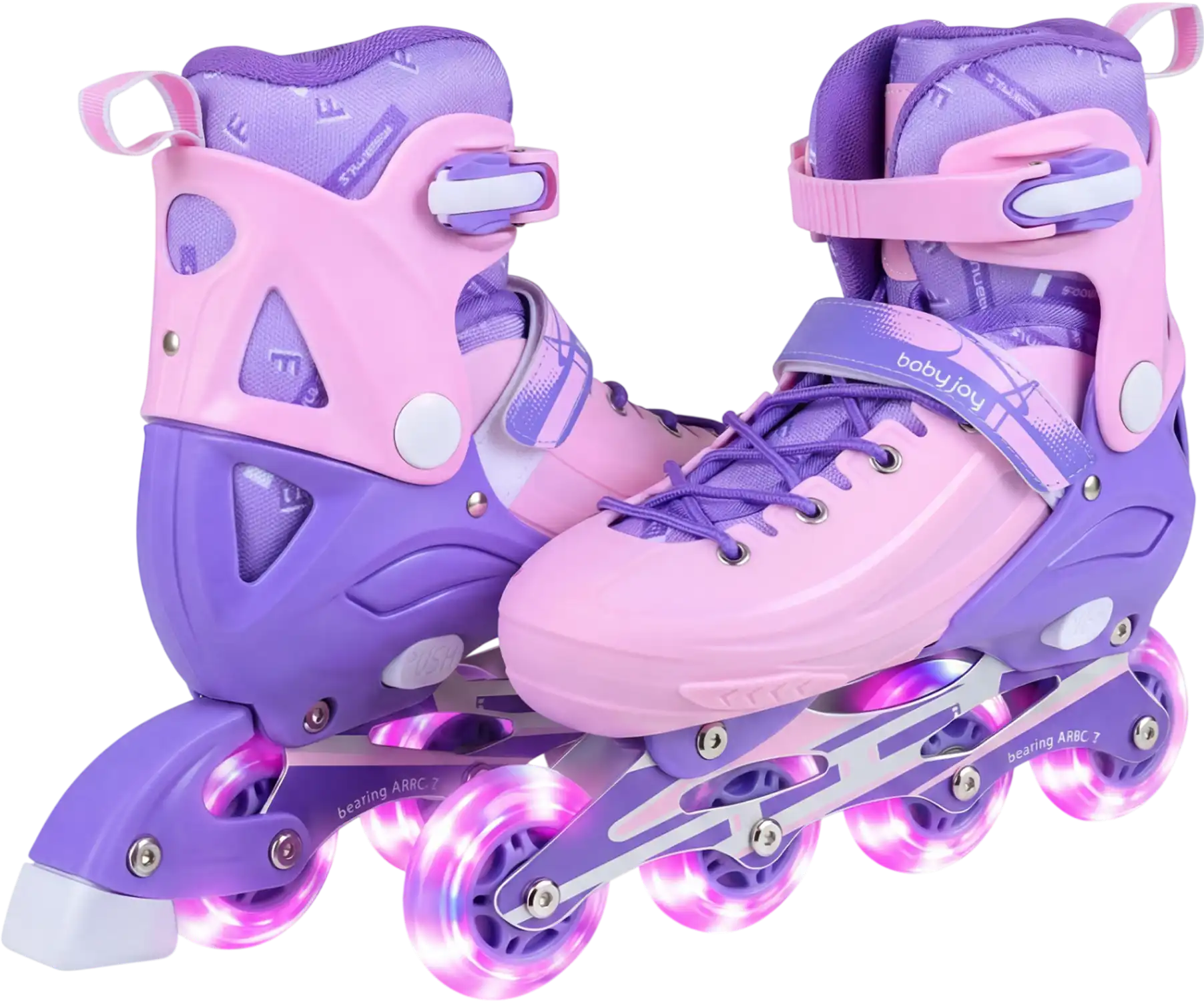 Costway Adjustable Light-Up Kids Inline Skates Ages 9-14 75060953 New