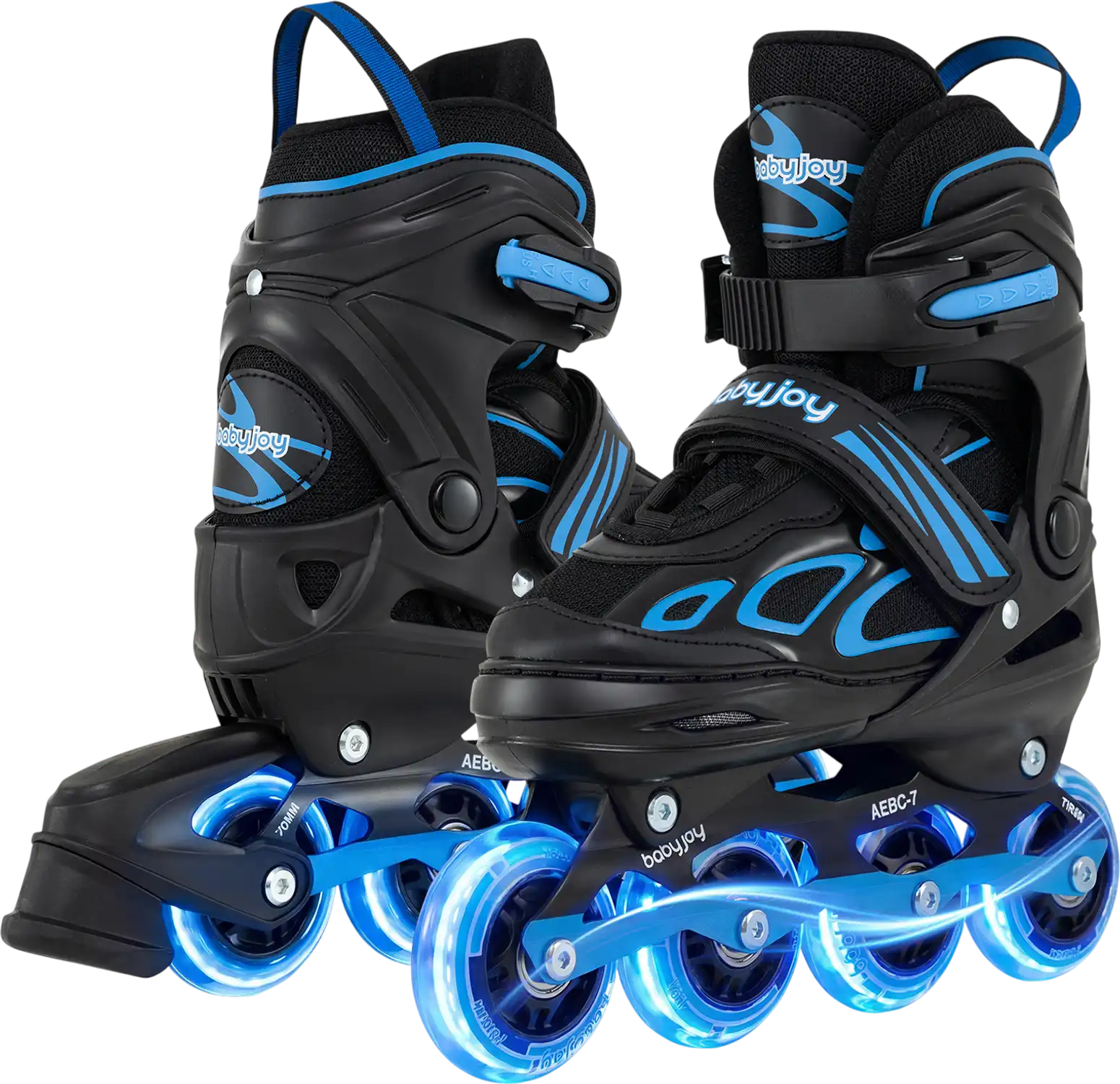 Costway Adjustable Light-Up Wheel Youth Roller Skates 38212383 New
