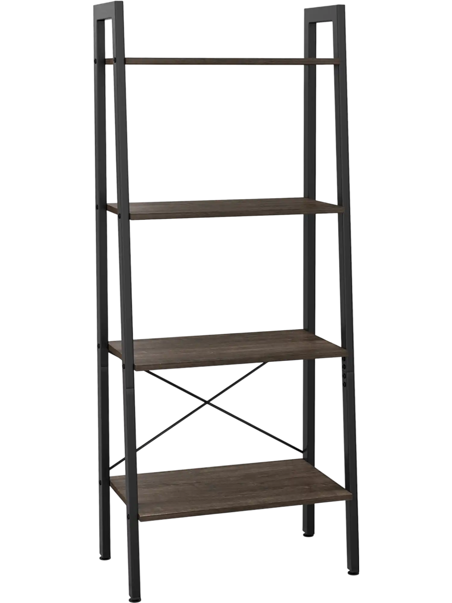 Costway 4-Tier Bookshelf Metal Frame Adjustable Foot Pads 14593276 New