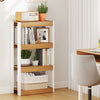 4 Tier Bookshelf Wooden Bookcase with Dual Anti-Tipping Kits-Natural - Gallery View 1 of 10