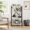 4-Tier Bookshelf with Heavy-Duty Metal Frame-White - Gallery View 1 of 11