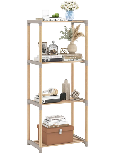 Costway 4/5-Tier Open Shelf Bookshelf Bookcase Home Office Bathroom 46777698 New