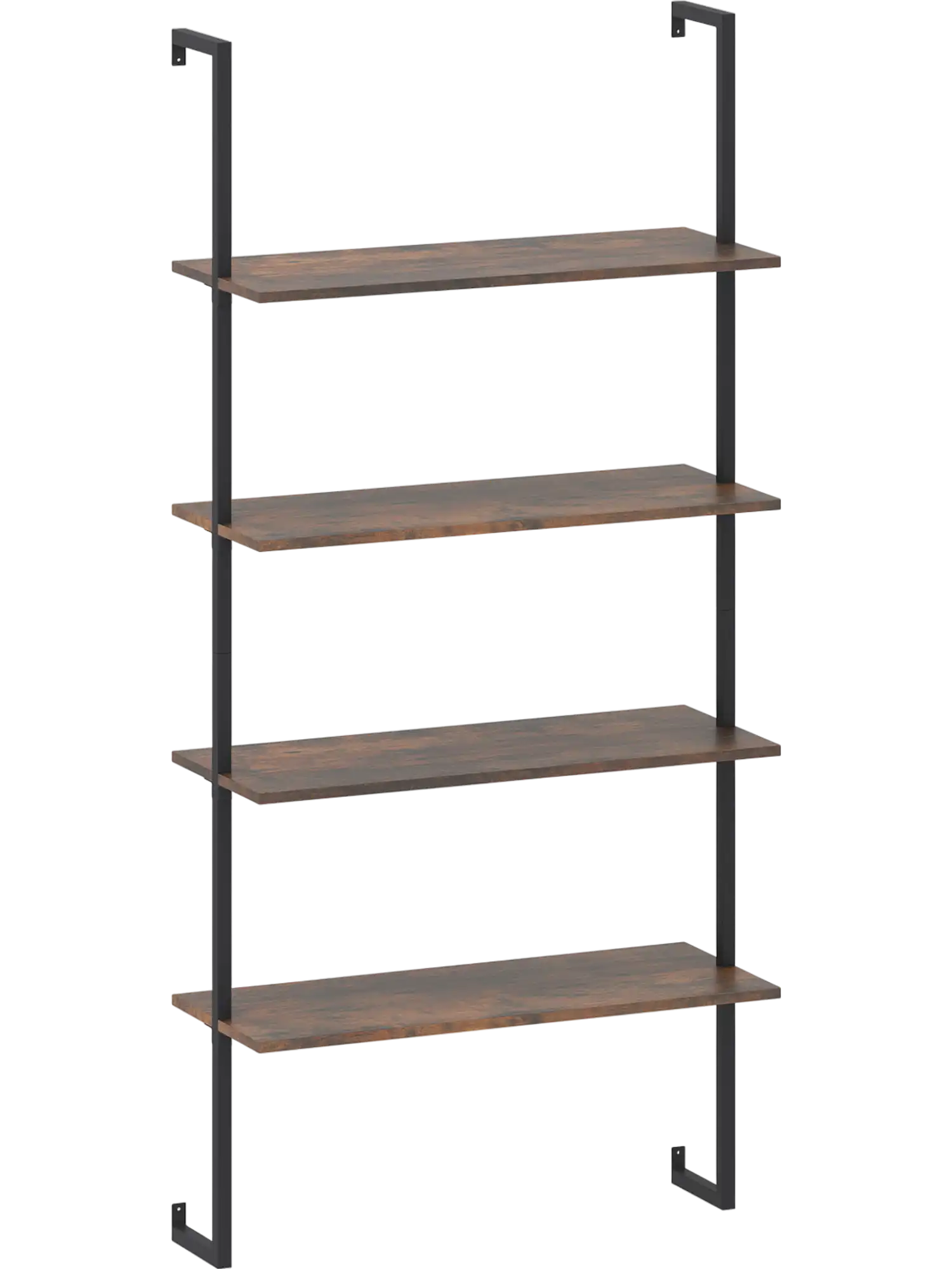 Costway 4-Tier Industrial Ladder Bookshelf Metal Frame 43760925 New