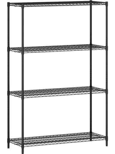 Costway 4-Tier Metal Storage Shelving Unit V-Shaped Wire Baker's Rack 36584252 New