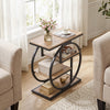 4-Tier Narrow End Table for Living Room with Storage Shelves-Gray - Gallery View 1 of 12