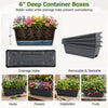 4-tier vertical raised garden bed with 4 detachable containers and drainage holes for efficient plant growth.