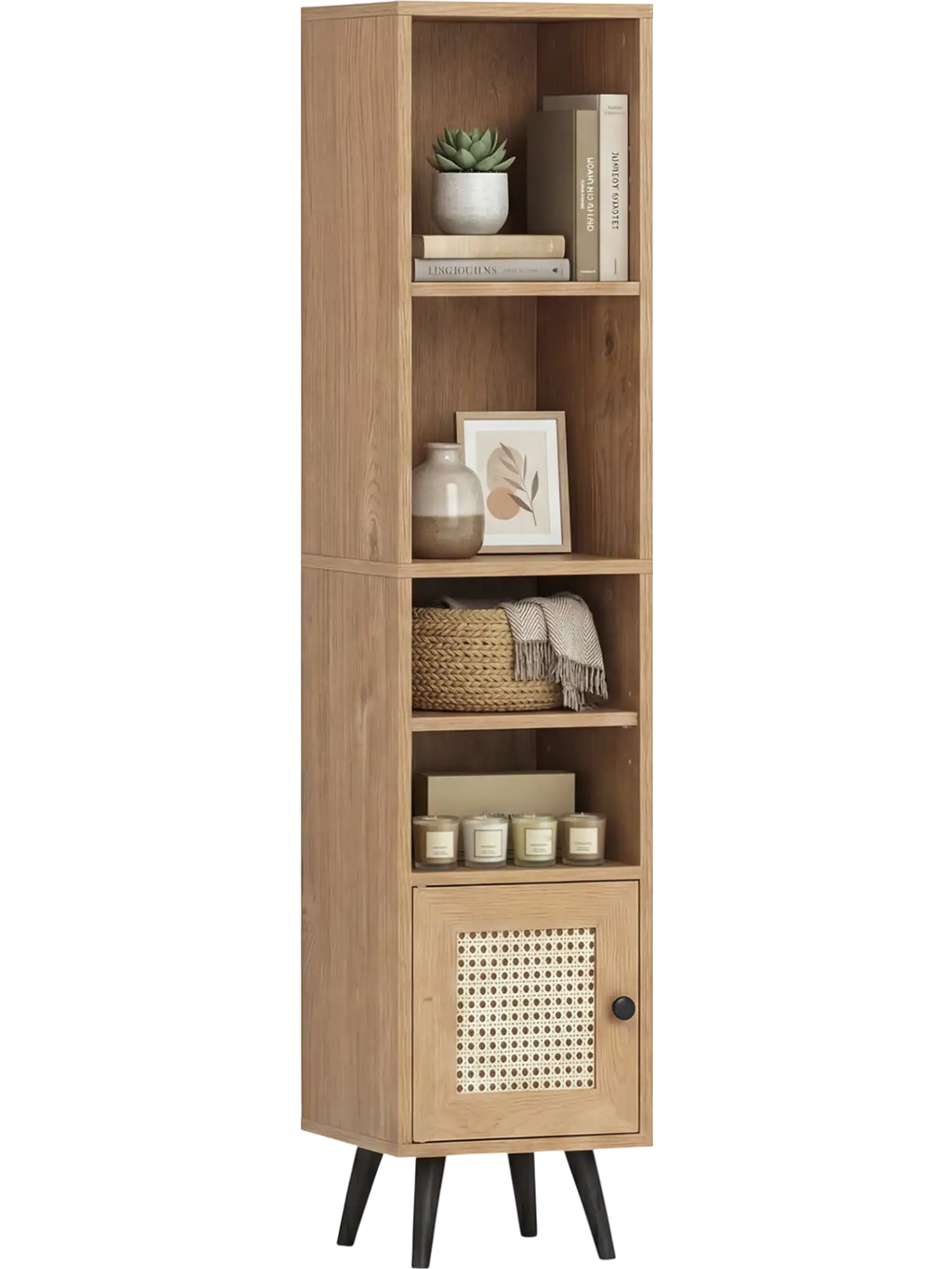 Costway 6-Tier Tall Narrow Bookcase 54
