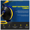 Goodyear GUR073 Retractable Extension Cord Reel Mountable 124AWG x 100' 14A Triple Connector New