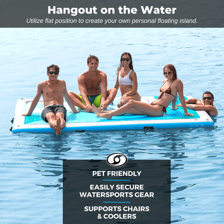 Swimline Solstice 36108 Convertible Slide Dock Inflatable 10' x 8' x 6" New