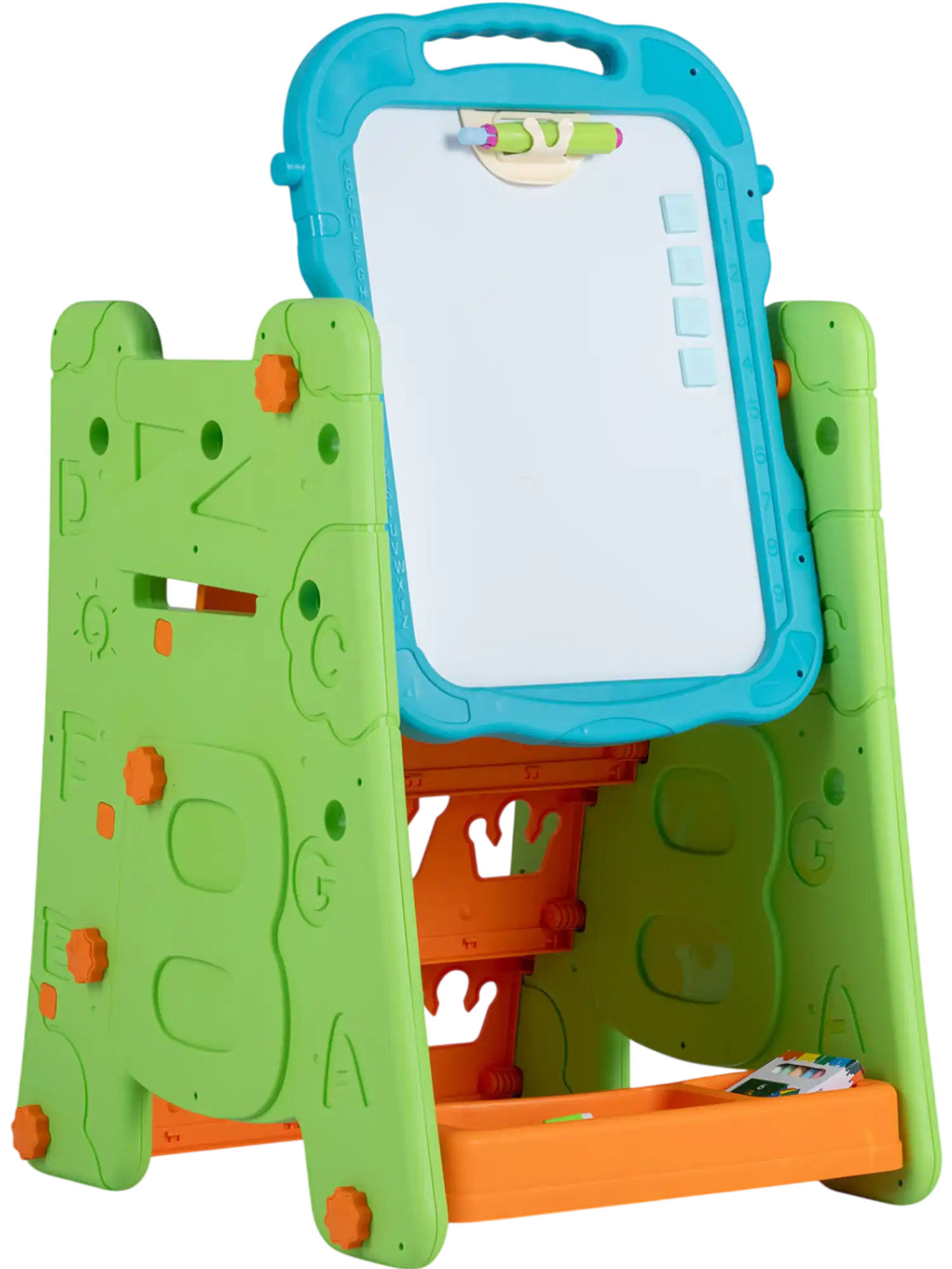 Costway 4-in-1 Kids Art Easel Double-Sided Magnetic Board 31432480 New
