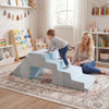 4-in-1 Foam Climbing Blocks Toddler Indoor Climb with Slide-Gray - Gallery View 1 of 10