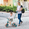 4-in-1 Kids Tricycle with Adjustable Parent Push Handle for 2-4 Years Old-Green - Gallery View 1 of 10