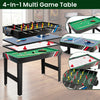 4-in-1 Multi Game Table featuring foosball, billiards, hockey, and table tennis for family fun and entertainment.