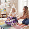 4 in 1 Ride on Push Car with Music and Under-Seat Storage for Boys Girls-Purple - Gallery View 1 of 11