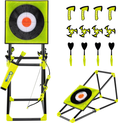 Costway 4-in-1 Kids Throwing Target Game Set Bristle Target 61721799 New