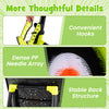 Convenient hooks on the 4 in 1 throwing target set for easy storage of axes, darts, and arrows. Ideal for kids' games.