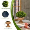Artificial boxwood topiary tree in an elegant golden pot, featuring lush leaves for vibrant home or office decor.