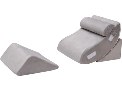Costway 4-Piece Bed Wedge Memory Foam Pillow Set Back Neck Leg Pain Relief 39154728 New