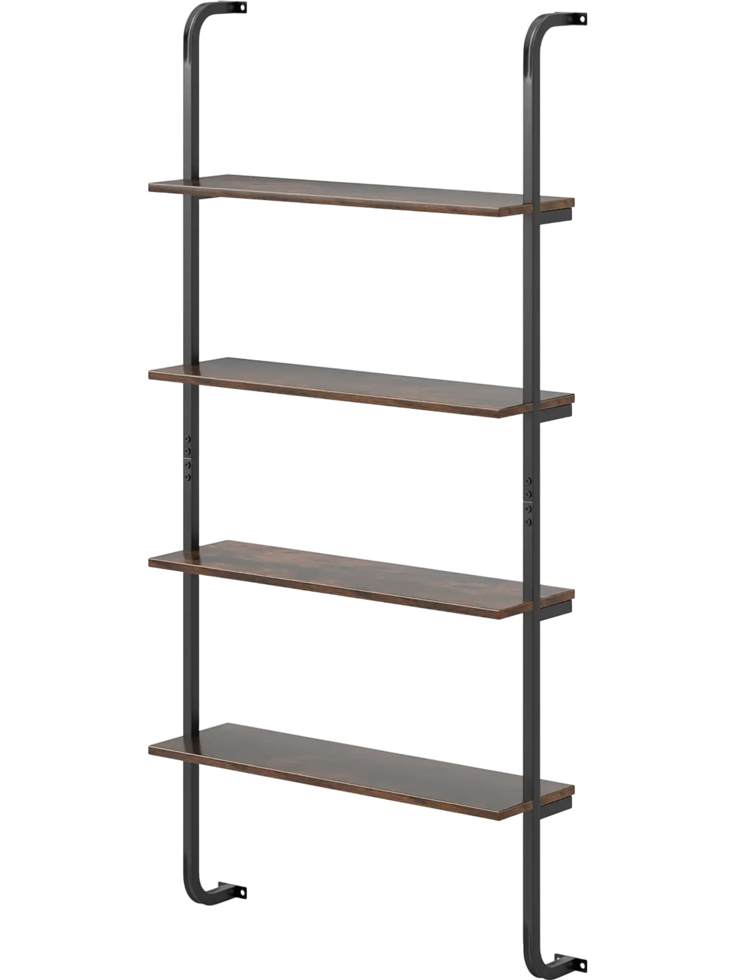 Costway 4-Tier Industrial Pipe Bookshelf Metal Frame Living Room Kitchen 179465238 New