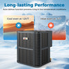 Robust 4 to 5 Ton heat pump system with auto defrost, efficient cooling up to 125°F, and heating down to -4°F.